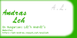 andras leh business card